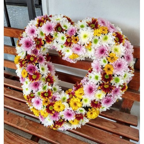 Heart of Premium Assorted Flowers